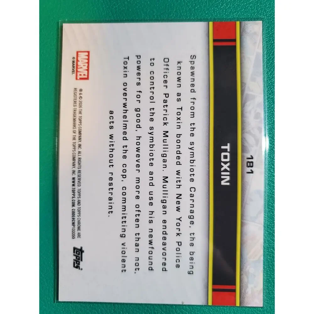 2026 Marvel Chrome #181 Toxin -  Blue Refractor /150